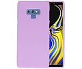 BAOHU Hoesje Geschikt voor de Samsung Galaxy Note 9 - Backcover Color Telefoonhoesje - Paars