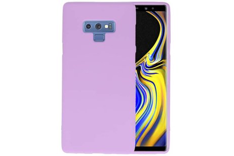 BAOHU Hoesje Geschikt voor de Samsung Galaxy Note 9 - Backcover Color Telefoonhoesje - Paars