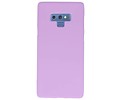 BAOHU Hoesje Geschikt voor de Samsung Galaxy Note 9 - Backcover Color Telefoonhoesje - Paars