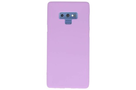 BAOHU Hoesje Geschikt voor de Samsung Galaxy Note 9 - Backcover Color Telefoonhoesje - Paars