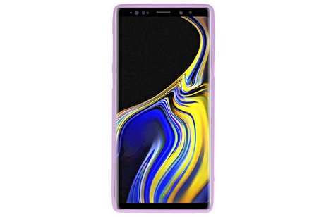 BAOHU Hoesje Geschikt voor de Samsung Galaxy Note 9 - Backcover Color Telefoonhoesje - Paars