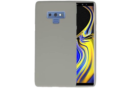 BAOHU Hoesje Geschikt voor de Samsung Galaxy Note 9 - Backcover Color Telefoonhoesje - Grijs