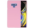 BAOHU Hoesje Geschikt voor de Samsung Galaxy Note 9 - Backcover Color Telefoonhoesje - Roze