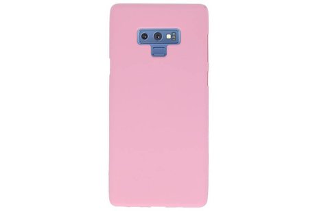 BAOHU Hoesje Geschikt voor de Samsung Galaxy Note 9 - Backcover Color Telefoonhoesje - Roze