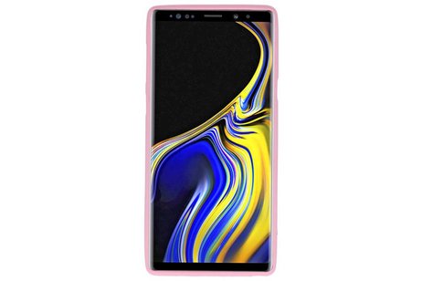 BAOHU Hoesje Geschikt voor de Samsung Galaxy Note 9 - Backcover Color Telefoonhoesje - Roze