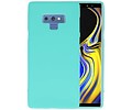 BAOHU Hoesje Geschikt voor de Samsung Galaxy Note 9 - Backcover Color Telefoonhoesje - Turquoise
