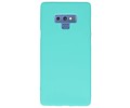 BAOHU Hoesje Geschikt voor de Samsung Galaxy Note 9 - Backcover Color Telefoonhoesje - Turquoise