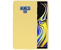 BAOHU Hoesje Geschikt voor de Samsung Galaxy Note 9 - Backcover Color Telefoonhoesje - Geel