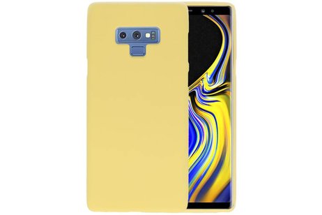 BAOHU Hoesje Geschikt voor de Samsung Galaxy Note 9 - Backcover Color Telefoonhoesje - Geel