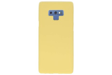 BAOHU Hoesje Geschikt voor de Samsung Galaxy Note 9 - Backcover Color Telefoonhoesje - Geel