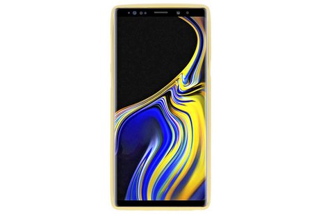 BAOHU Hoesje Geschikt voor de Samsung Galaxy Note 9 - Backcover Color Telefoonhoesje - Geel