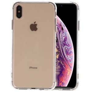 Schokbestendig Back Cover Hoesje - Shockproof Telefoonhoesje -  Geschikt voor iPhone XS Max - Transparant