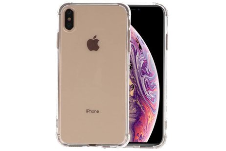 Schokbestendig Back Cover Hoesje - Shockproof Telefoonhoesje -  Geschikt voor iPhone XS Max - Transparant