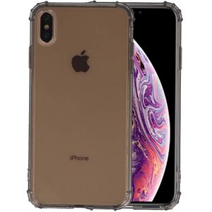 Schokbestendig Back Cover Hoesje - Shockproof Telefoonhoesje -  Geschikt voor iPhone XS Max - Grijs