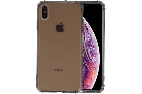 Schokbestendig Back Cover Hoesje - Shockproof Telefoonhoesje -  Geschikt voor iPhone XS Max - Grijs