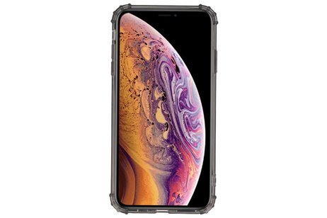 Schokbestendig Back Cover Hoesje - Shockproof Telefoonhoesje -  Geschikt voor iPhone XS Max - Grijs