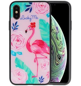 BAOHU Print Hardcase iPhone XS Lucky Me  Flamingo