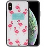 BAOHU Print Hardcase iPhone XS Cute Flamingo's