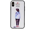 BAOHU Print Hardcase - Hoesje Geschikt voor iPhone XS Miss You