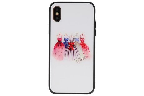 Print Hardcase voor iPhone XS Dress