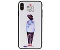 Print Hardcase voor iPhone XS Max Miss You