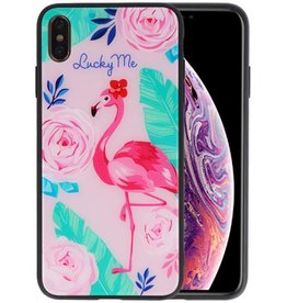 BAOHU Print Hardcase iPhone XS Max Lucky Me Flamingo