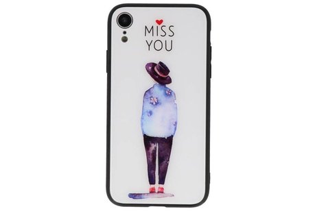 BAOHU Print Hardcase - Hoesje Geschikt voor iPhone XR Miss You
