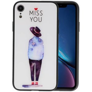 BAOHU Print Hardcase - Hoesje Geschikt voor iPhone XR Miss You