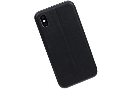 Slim Folio Case - Book Case Telefoonhoesje - Folio Flip Hoesje - Geschikt voor iPhone XS Max - Zwart