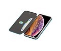 Slim Folio Case - Book Case Telefoonhoesje - Folio Flip Hoesje - Geschikt voor iPhone XS Max - Blauw
