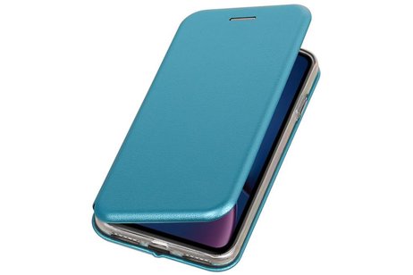 Slim Folio Case - Book Case Telefoonhoesje - Folio Flip Hoesje - Geschikt voor iPhone XR - Blauw