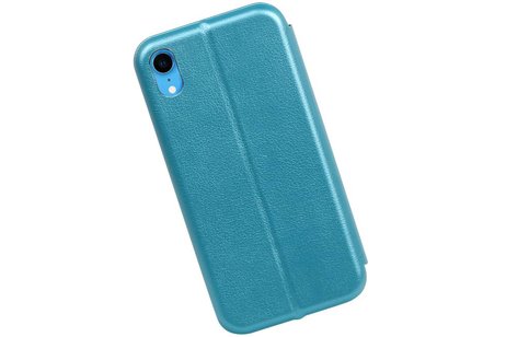 Slim Folio Case - Book Case Telefoonhoesje - Folio Flip Hoesje - Geschikt voor iPhone XR - Blauw