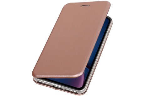 Slim Folio Case - Book Case Telefoonhoesje - Folio Flip Hoesje - Geschikt voor iPhone XR - Roze