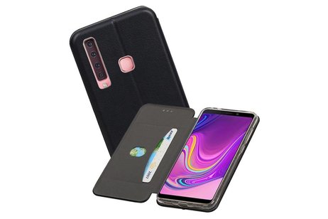 Slim Folio Case - Book Case Telefoonhoesje - Folio Flip Hoesje - Geschikt voor Samsung Galaxy A9 2018 - Zwart