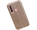 Slim Folio Case - Book Case Telefoonhoesje - Folio Flip Hoesje - Geschikt voor Samsung Galaxy A9 2018 - Goud