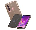 Slim Folio Case - Book Case Telefoonhoesje - Folio Flip Hoesje - Geschikt voor Samsung Galaxy A9 2018 - Goud