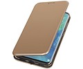 Slim Folio Case - Book Case Telefoonhoesje - Folio Flip Hoesje - Geschikt voor Huawei Mate 20 Pro - Goud