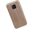 Slim Folio Case - Book Case Telefoonhoesje - Folio Flip Hoesje - Geschikt voor Huawei Mate 20 Pro - Goud