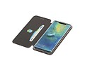 Slim Folio Case - Book Case Telefoonhoesje - Folio Flip Hoesje - Geschikt voor Huawei Mate 20 Pro - Grijs