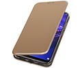 Slim Folio Case - Book Case Telefoonhoesje - Folio Flip Hoesje - Geschikt voor Huawei Mate 20 Lite - Goud