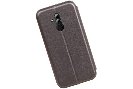 Slim Folio Case - Book Case Telefoonhoesje - Folio Flip Hoesje - Geschikt voor Huawei Mate 20 Lite - Grijs