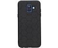 Hexagon Hard Case voor Samsung Galaxy A6 2018 Zwart