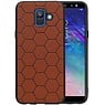 Hexagon Hard Case Samsung Galaxy A6 2018 Bruin
