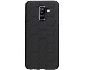 Hexagon Hard Case voor Samsung Galaxy A6 Plus 2018 Zwart