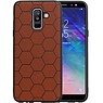 Hexagon Hard Case Samsung Galaxy A6 Plus 2018 Bruin