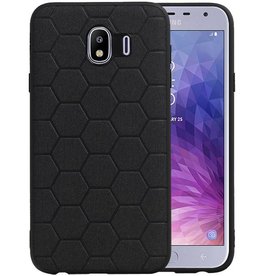 BAOHU Hexagon Hard Case Samsung Galaxy J4 Zwart