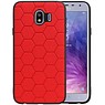 BAOHU Hexagon Hard Case Samsung Galaxy J4 Rood