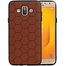 BAOHU Hexagon Hard Case Samsung Galaxy J7 Duo Bruin