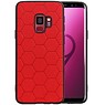 Hexagon Hard Case Samsung Galaxy S9 Rood