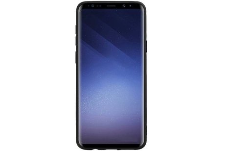 Hexagon Hard Case - Telefoonhoesje - Backcover Hoesje - achterkant hoesje - Geschikt voor Samsung Galaxy S9 Plus - Zwart
